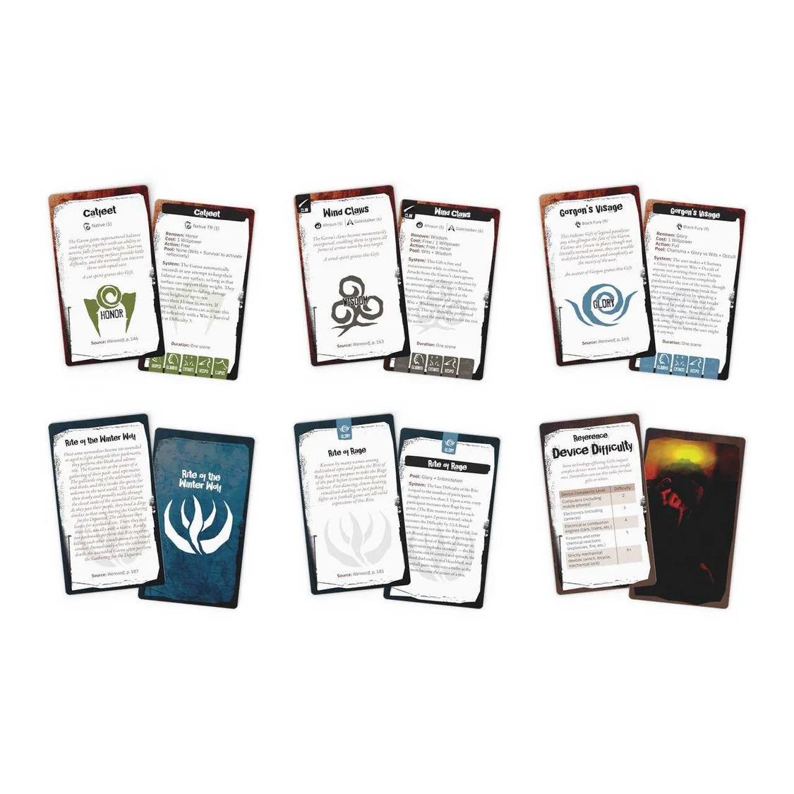 Werewolf: The Apocalypse 5th Edition RPG Gift and Rite Deck