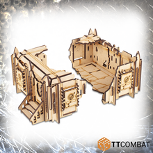 Load image into Gallery viewer, TTCombat Tabletop Scenics - Sci-fi Gothic Ruined Mecharium Research Pods