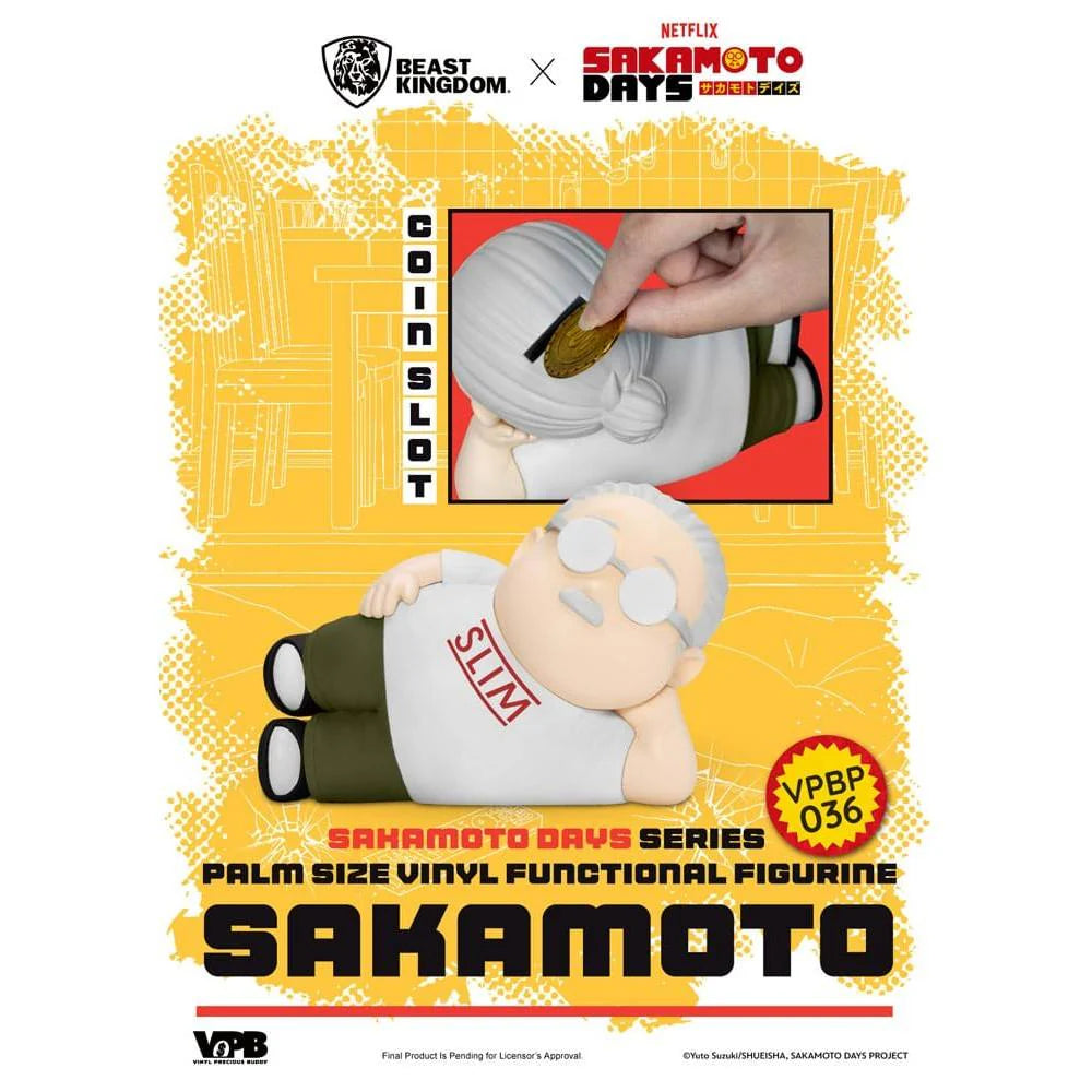 Sakamoto Days Piggy Vinyl Bank Taro Sakamoto
