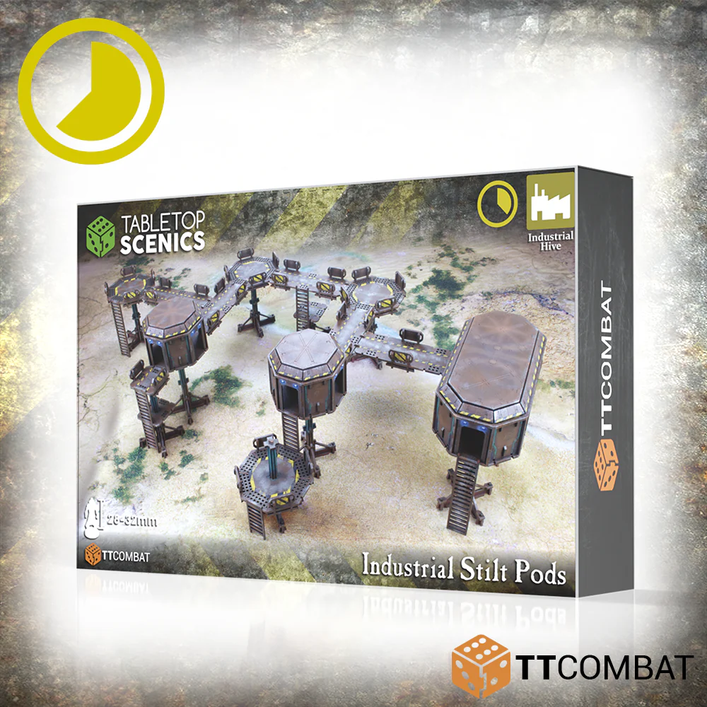 TTCombat Tabletop Scenics - Industrial Stilt Pods