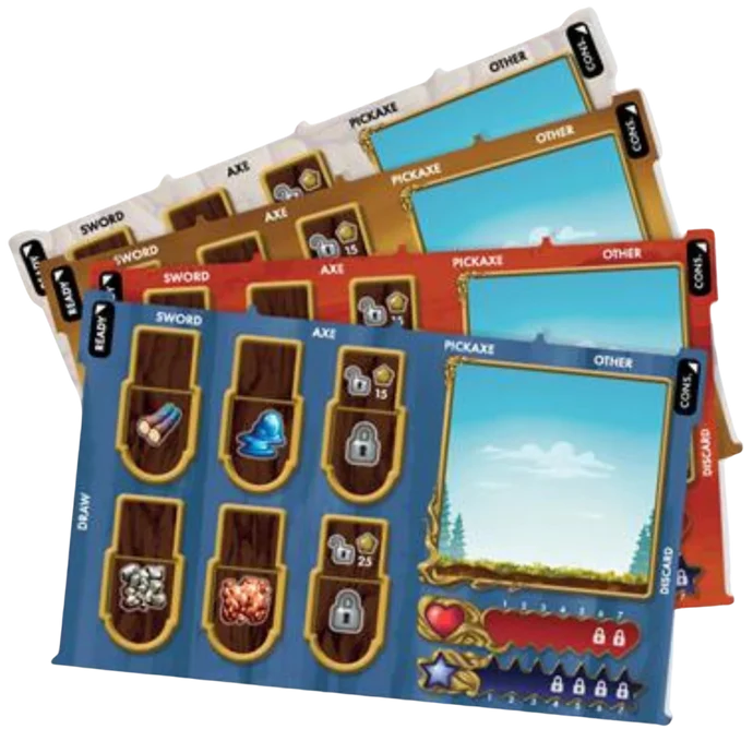 Terraria The Board Game: Deluxe Player Mat Pack