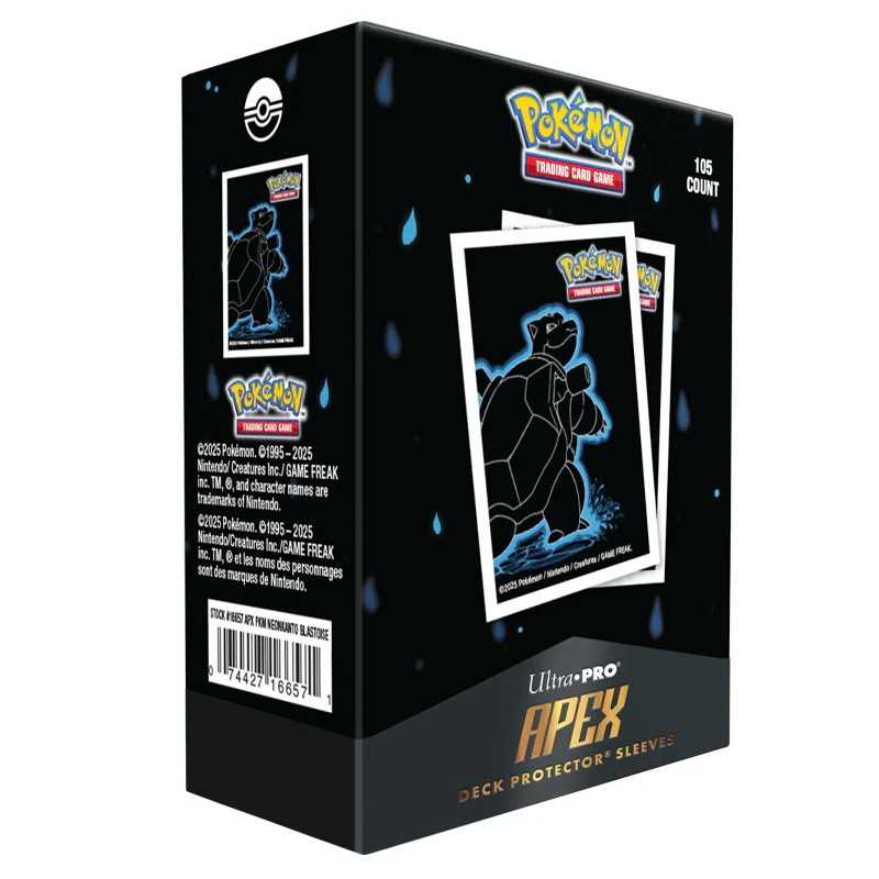 Ultra Pro: Pokemon Neon Kanto Apex Deck Protector Sleeves - Blastoise (105 ct)