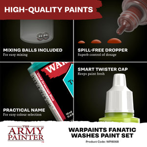 The Army Painter Warpaints Fanatic Washes Paint Set