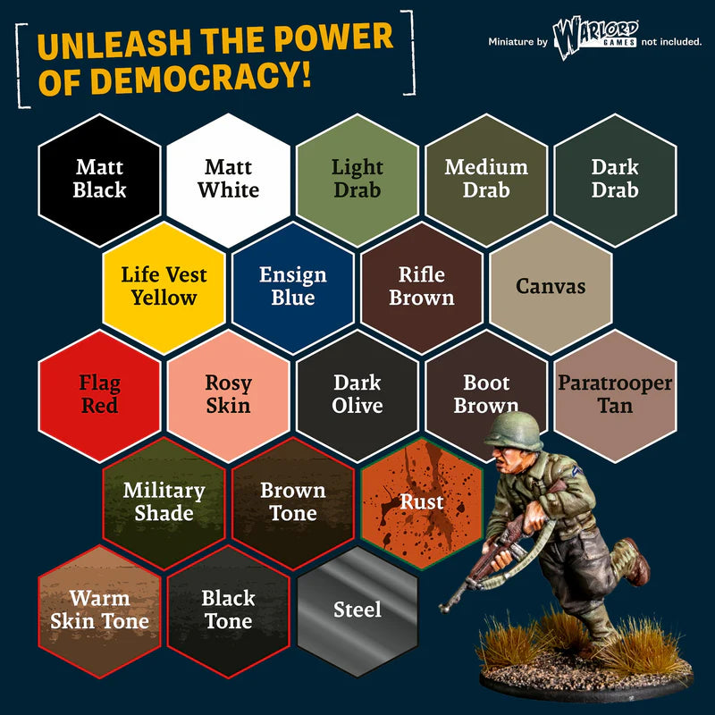 The Army Painter Historical Warpaints Fanatic Paint Set - World War II American