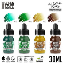 Load image into Gallery viewer, Green Stuff World Acrylic Inks Set Transparent Nature