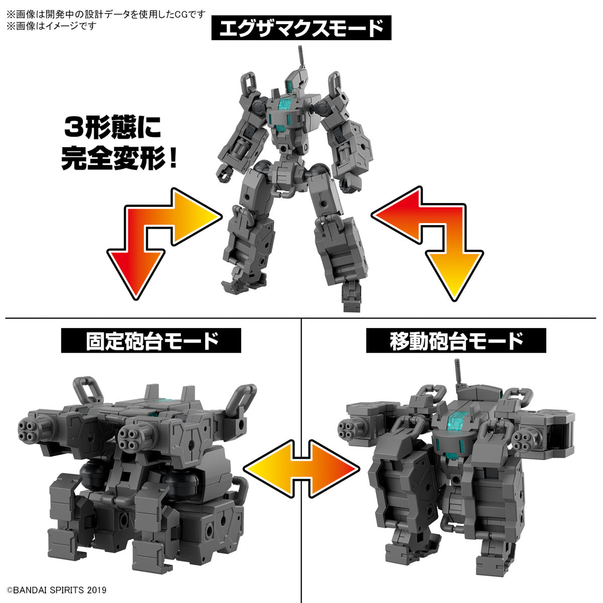 30MM EXA Vehicle Smart Transformable Machine Ver. 1/144 Model Kit