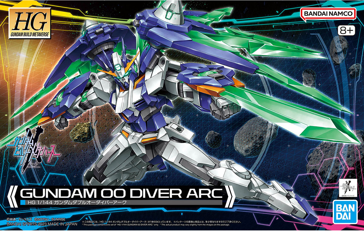 HG Gundam 00 Diver Arc (Gundam Build Metaverse) Model Kit 1/144