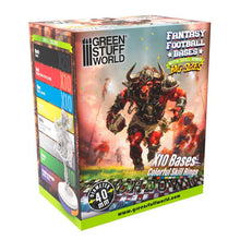 Load image into Gallery viewer, Green Stuff World Compatible Blood Bowl Bases 40mm With Skill Rings
