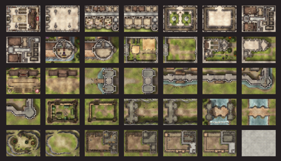 Into the Wilds Battlemap Book Volume 3: Castles & Keeps