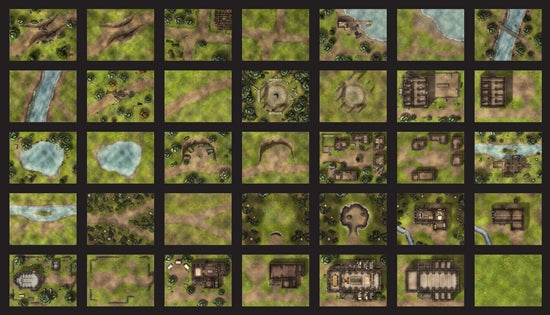 Into the Wilds Battlemap Book Volume 1: Forests & Villages