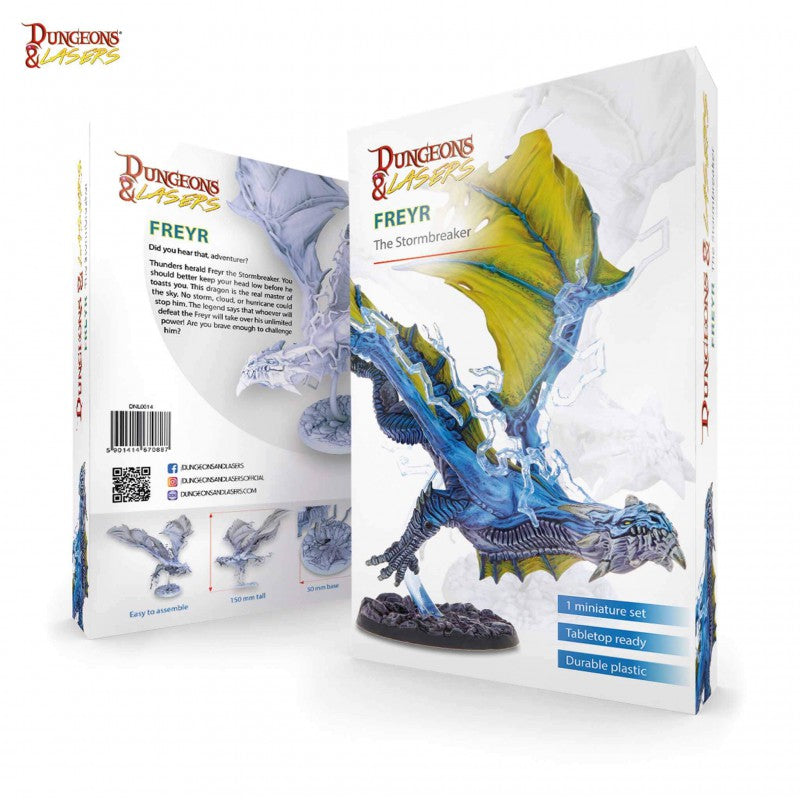 Dungeons & Lasers Miniatures Dragons Freyr The Stormbreaker