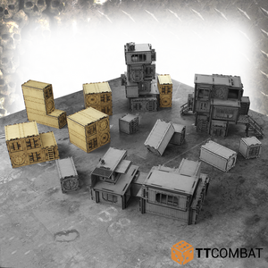 TTCombat Tabletop Scenics - Goliath Container Wall