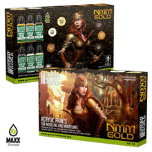 Load image into Gallery viewer, Green Stuff World Paint Set NMM Gold