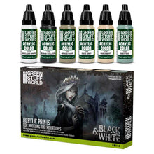 Load image into Gallery viewer, Green Stuff World Paint Set Black And White