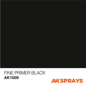 AK Interactive Fine Primer Black Spray