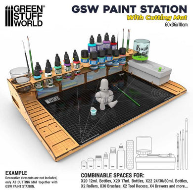 Green Stuff World Paint Station With Cutting Mat