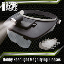 Load image into Gallery viewer, Green Stuff World Light Head Magnifying Glasses