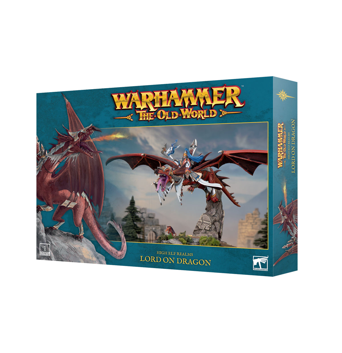 Warhammer The Old World High Elf Realms Lord On Dragon