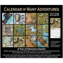 Load image into Gallery viewer, Loke Calendar of Many Adventures 2026