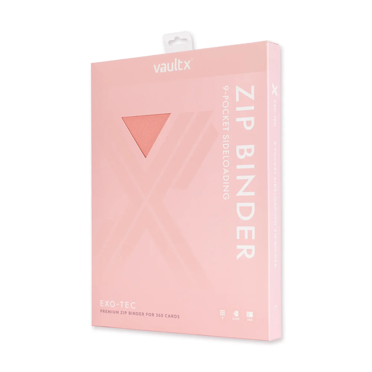 VaultX Exo-Tec Zip Binder Just Pink 9 Pocket