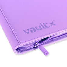 Load image into Gallery viewer, VaultX Exo-Tec Zip Binder Just Purple 12 Pocket