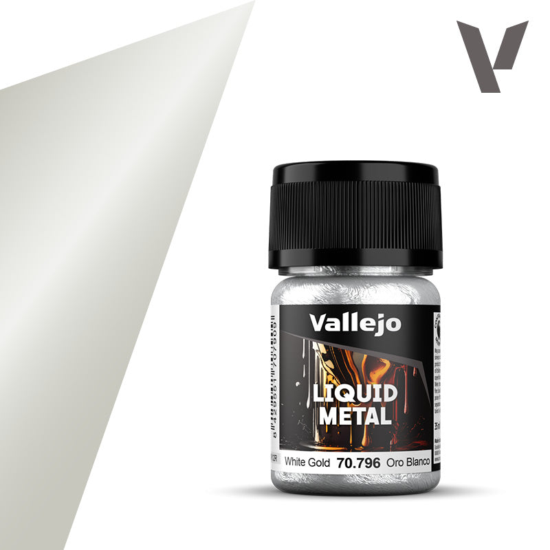 Vallejo Liquid Metal - White Gold 70.796