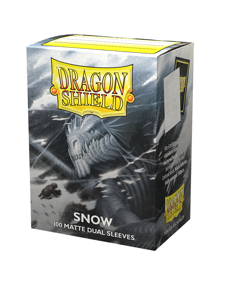 Dragon Shield Matte Dual Sleeves Standard Size - Snow