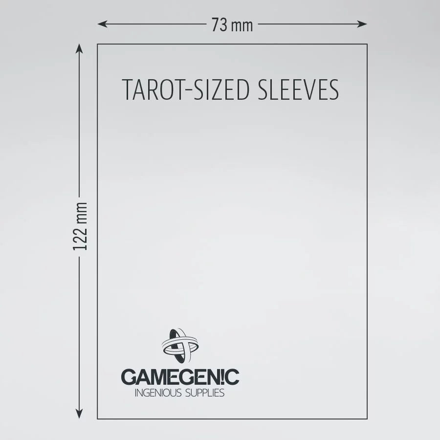 Gamegenic Board Game Sleeves: Tarot-Size Clear (50 ct)