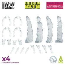 Load image into Gallery viewer, Green Stuff World Modular Clear Dual Smoke Trails For Jump Packs