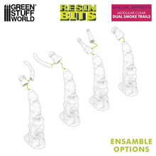 Load image into Gallery viewer, Green Stuff World Modular Clear Dual Smoke Trails For Jump Packs