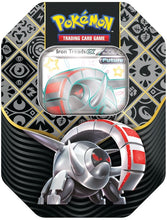 Load image into Gallery viewer, Pokemon TCG Scarlet & Violet Paldean Fates Tin Great Tusk/Iron Treads/Charizard