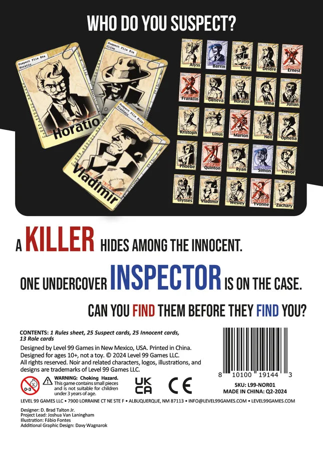NOIR: Deductive Mystery Game 2nd Edition