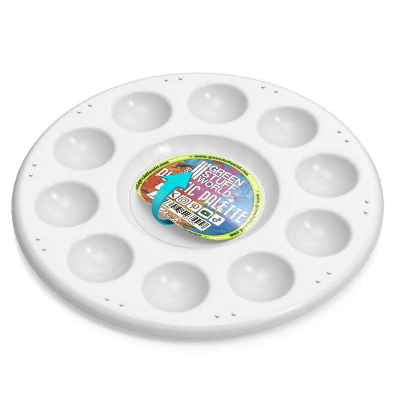 Green Stuff World Plastic Round Mixing Palette