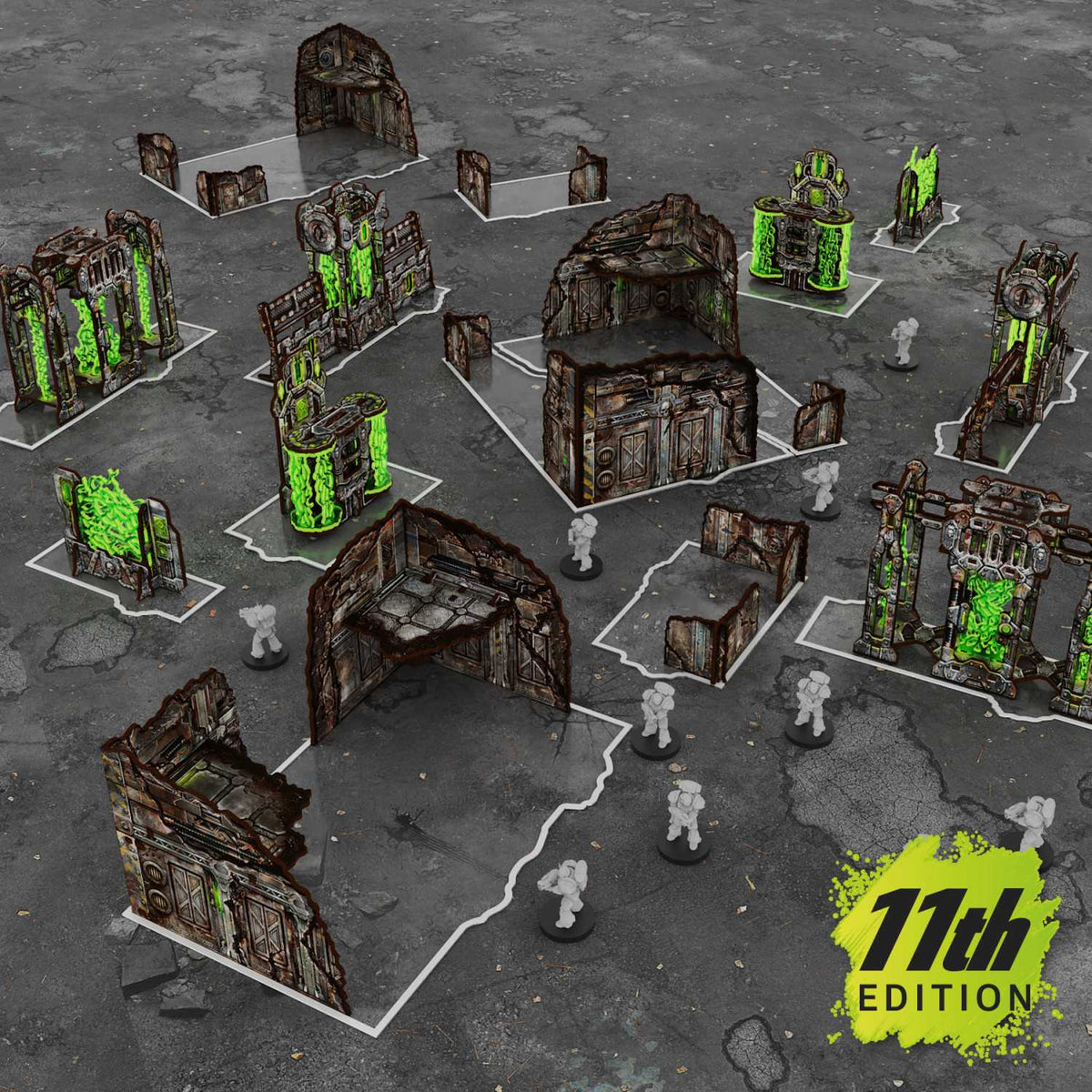 Green Stuff World Pre-Painted Foldable Terrain Pack 11th Edition