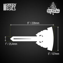 Load image into Gallery viewer, Green Stuff World Deep Strike Ruler 9 Inches Fluor Green