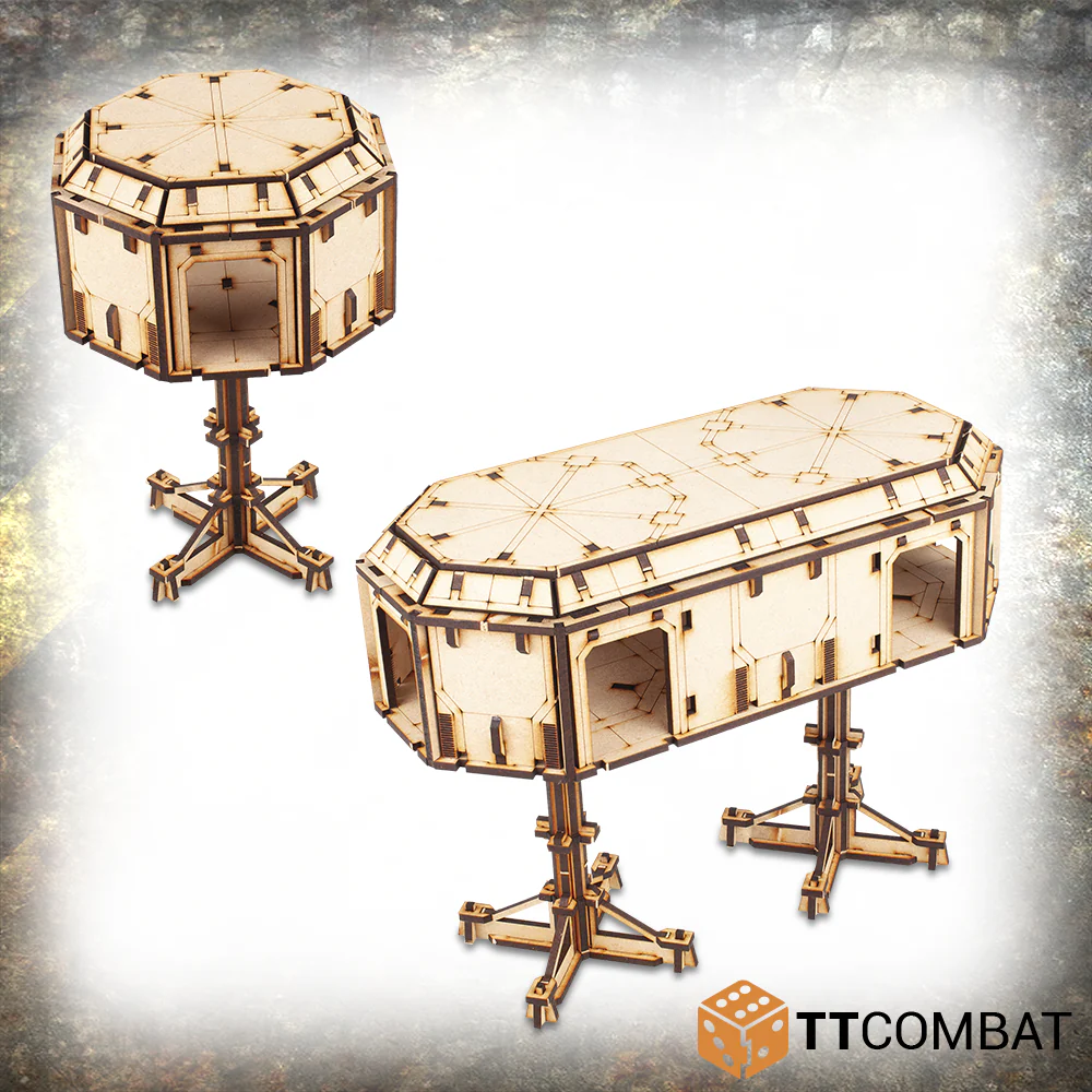TTCombat Tabletop Scenics - Industrial Stilt Pods