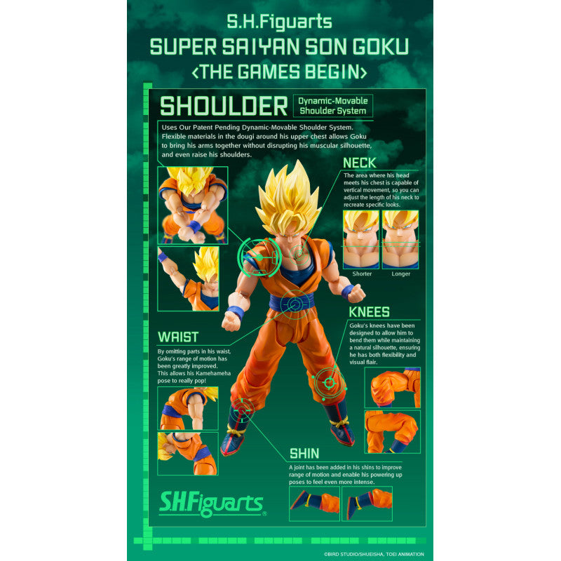Dragon Ball Z Super Saiyan Son Goku (The Games Begin) S.H.Figuarts