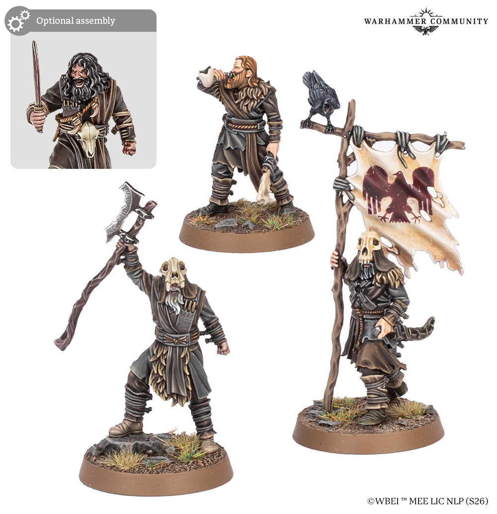 Middle-Earth Strategy Battle Game Hill Tribesmen Commanders