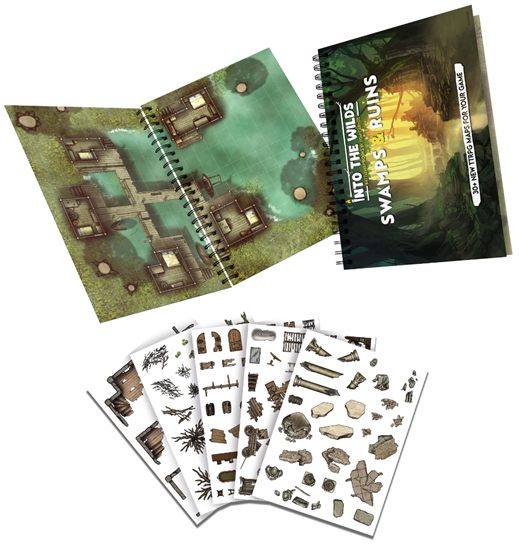 Into the Wilds Battlemap Book Volume 2: Swamps & Ruins