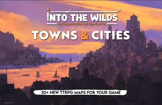 Into the Wilds Battlemap Book Volume 3: Towns & Cities