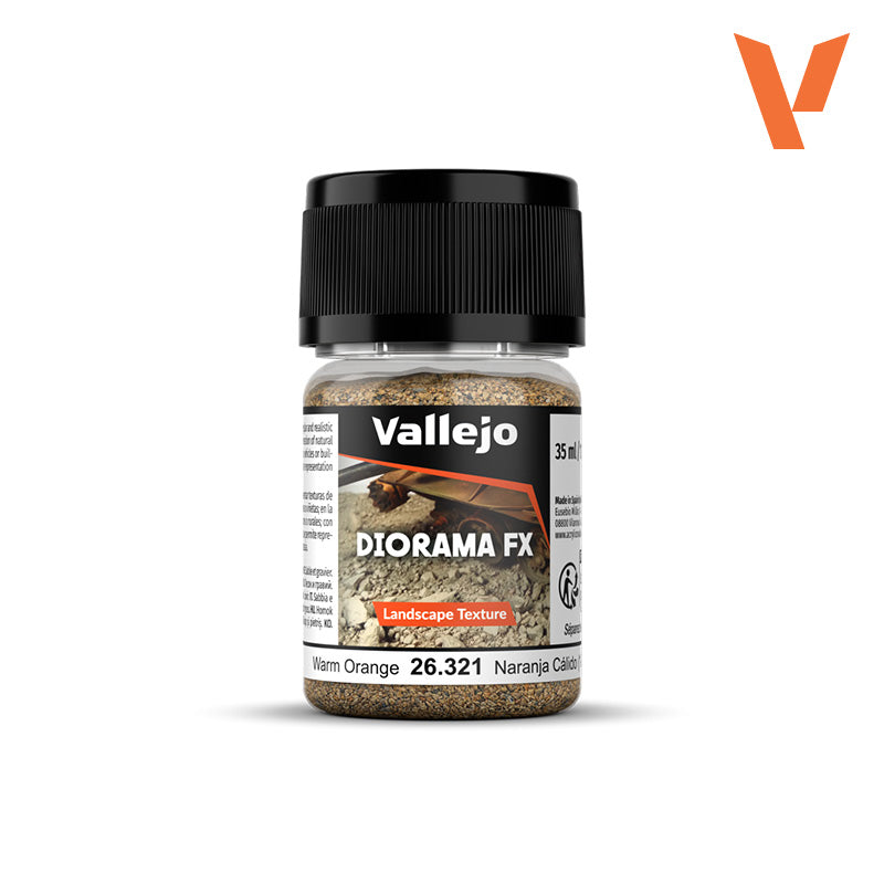 Vallejo Earth Landscape Textures Warm Orange 1-2mm 26.321