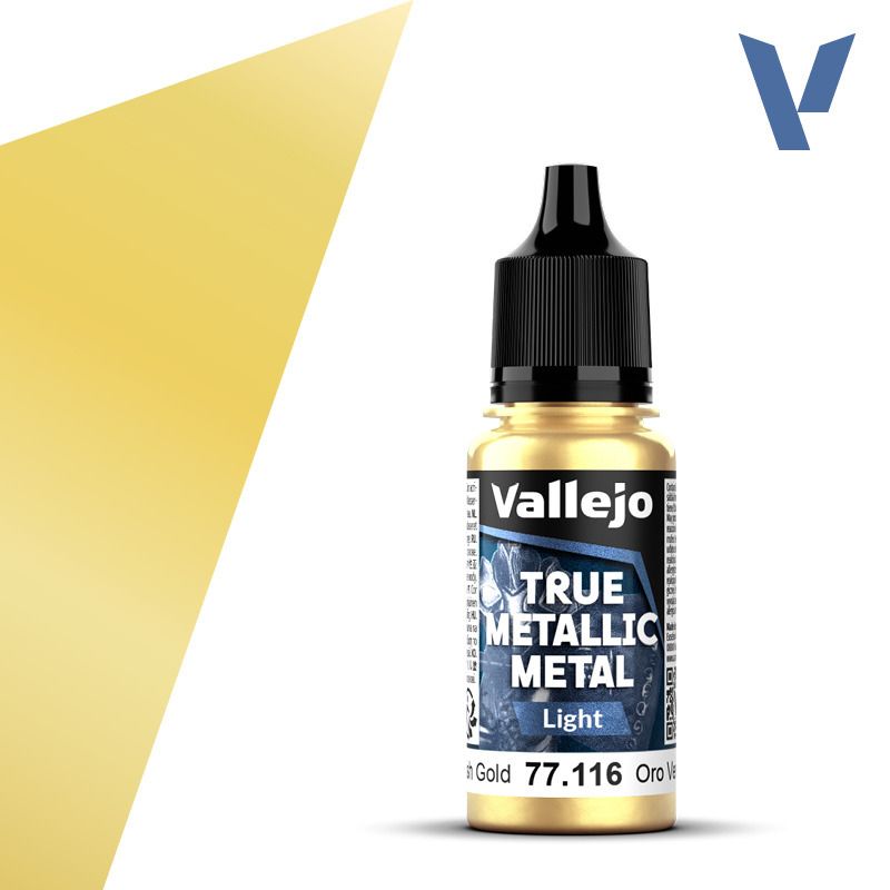 Vallejo True Metallic Metal Light Greenish Gold 18ml 77.116