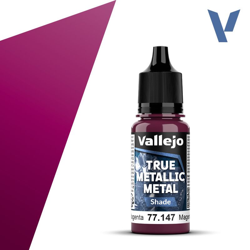 Vallejo True Metallic Metal Shade Crimson Magenta 18ml 77.147