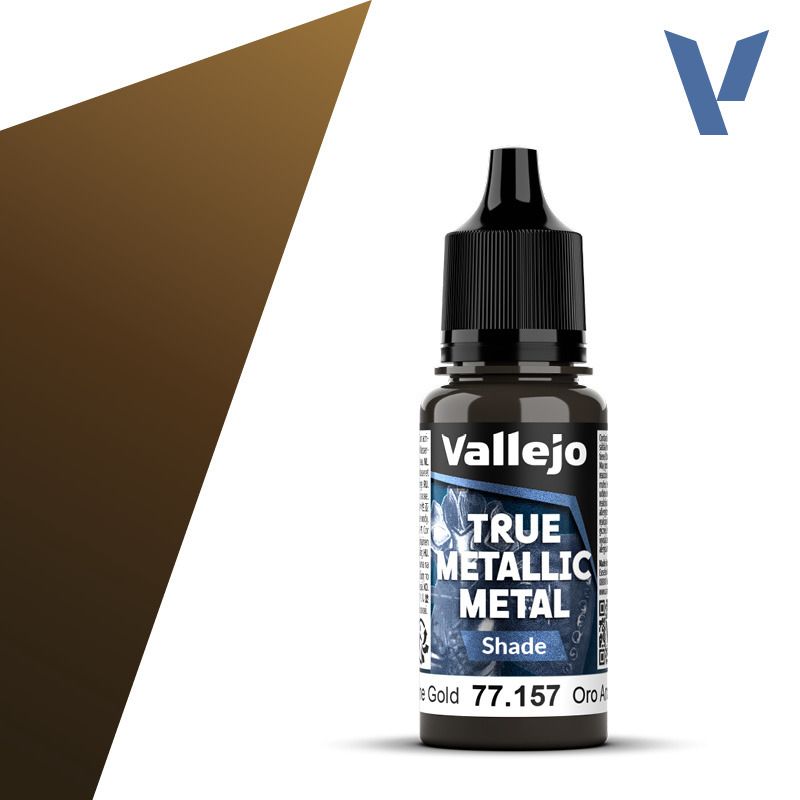 Vallejo True Metallic Metal Shade Arcane Gold 18ml 77.157