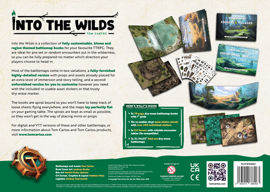 Into the Wilds Battlemap Book Volume 1: Box Set