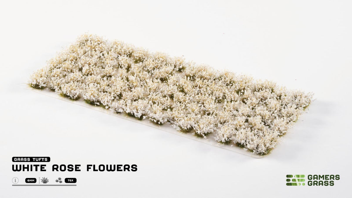 Gamers Grass White Rose Flowers