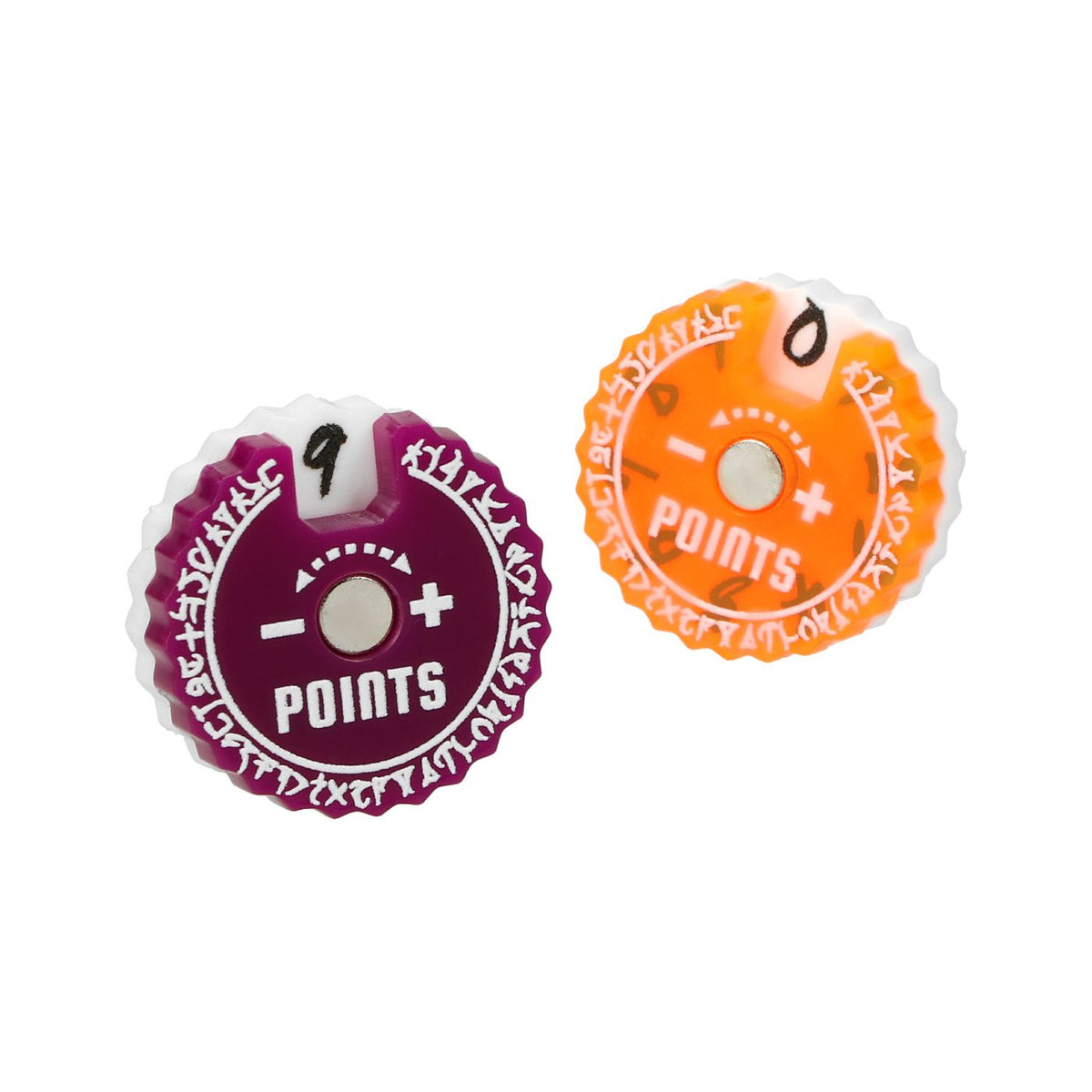 Epic Loot Box Trackers: 20mm Range 0-9 - Random Colours Runic (9 pack)