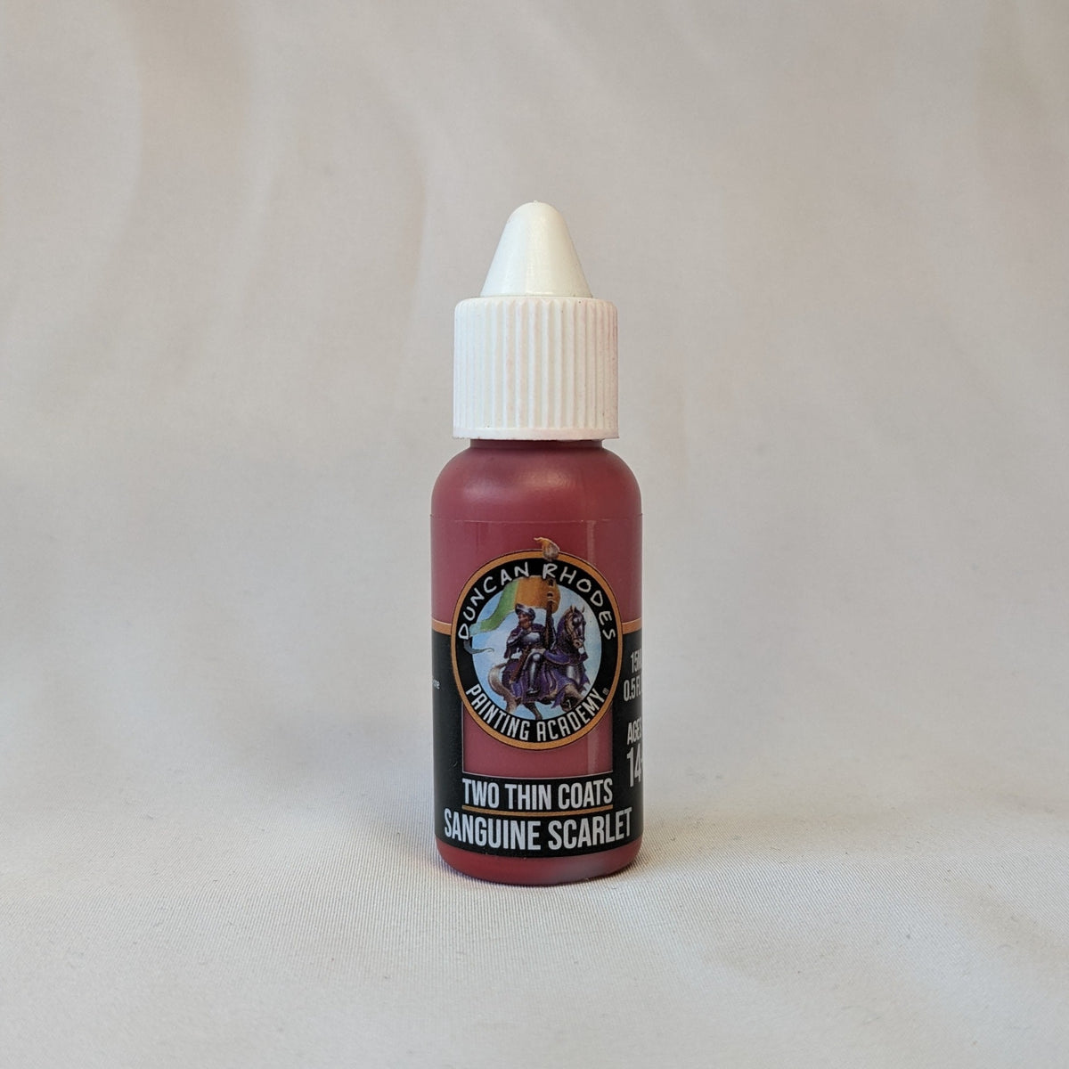 Two Thin Coats Sanguine Scarlet