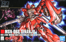 Load image into Gallery viewer, HGUC MSN-06S Sinanju 1/144 Model Kit