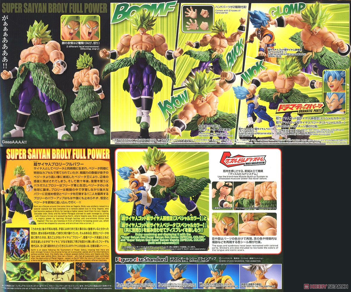 Dragon Ball Super Figure-Rise Standard Super Saiyan Broly Full Power Model Kit
